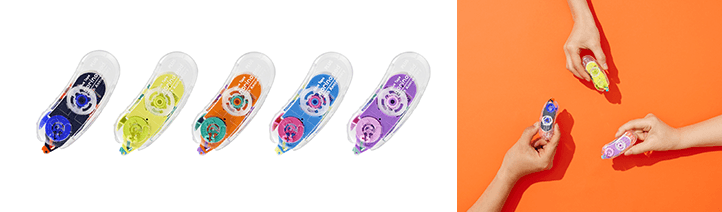 テープのり「ノリノポッド」10周年記念モデル 本体+リフィルセット<限定>マルチカラーを発売