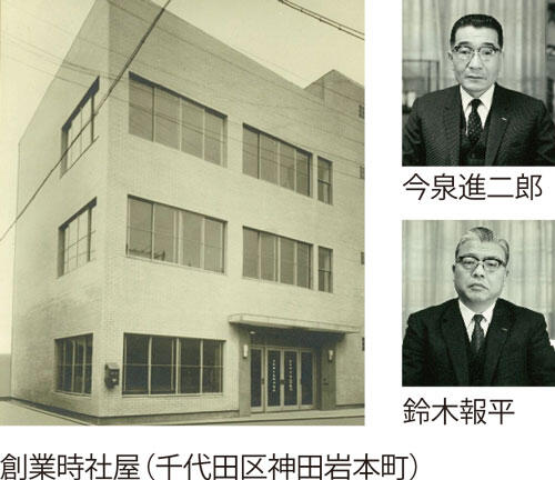 創業時社屋(千代田区神田岩本町) 今泉進二郎 鈴木報平